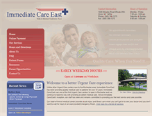 Tablet Screenshot of immediatecareeast.com